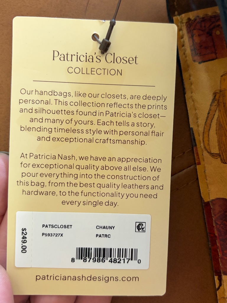 Patricia Nash Chauny Satchel/Crossbody "Patricia's Closet" Collection Nwt *Rare* — image 2 of 8